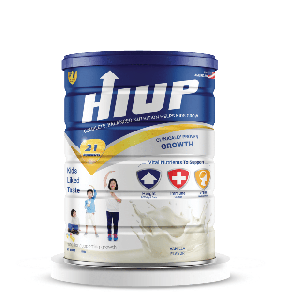 Hiup – Specialized milk for increasing height in children.