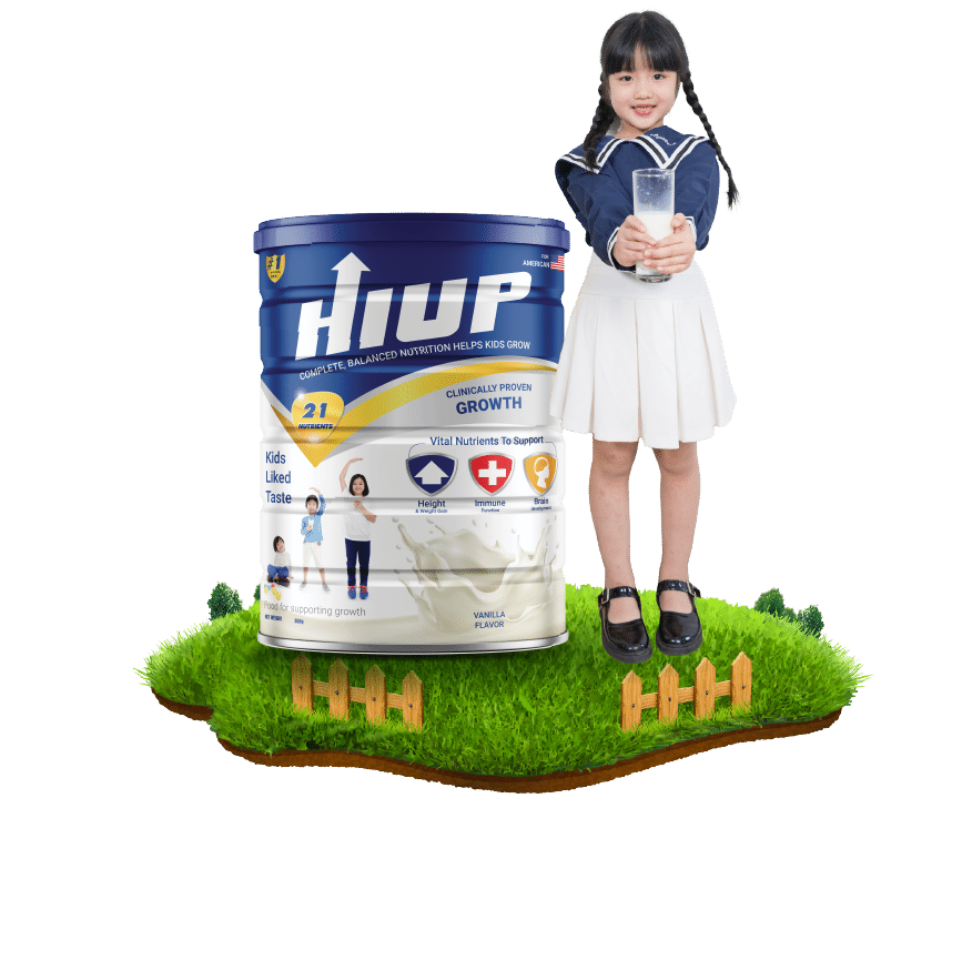 Hiup – Specialized milk for increasing height in children.