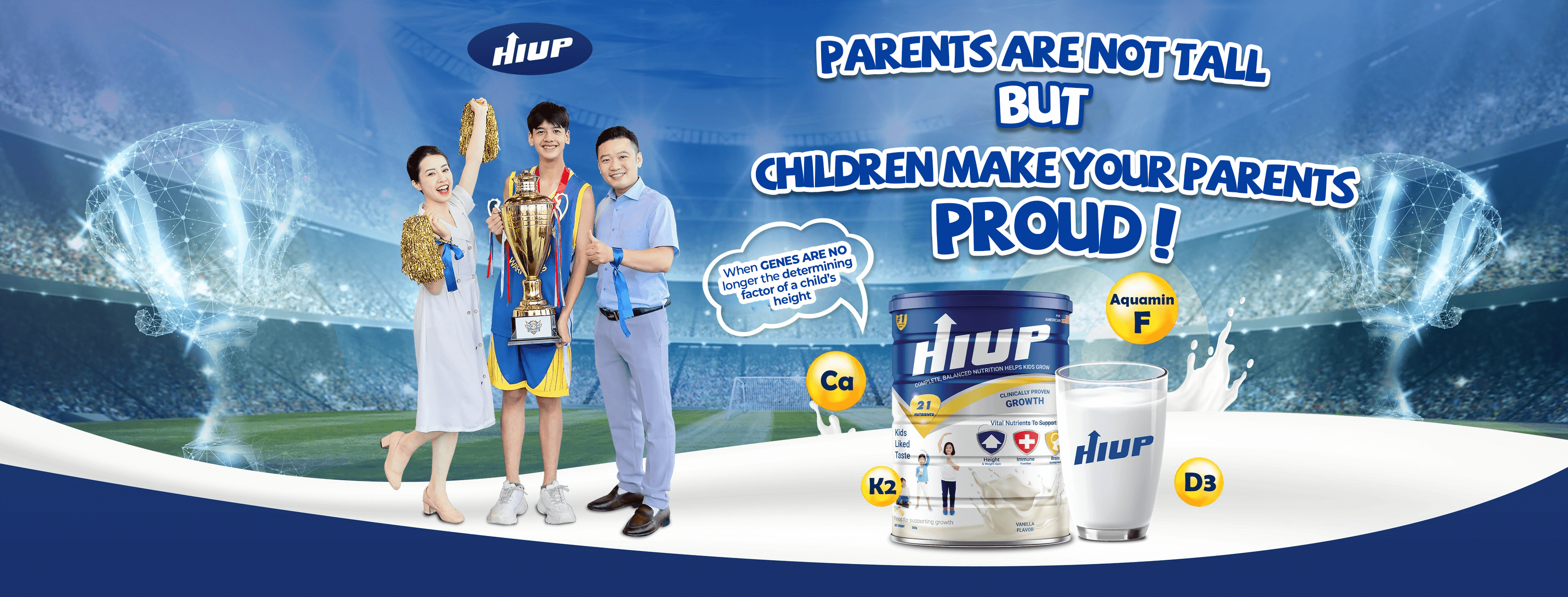 Hiup – Specialized milk for increasing height in children.