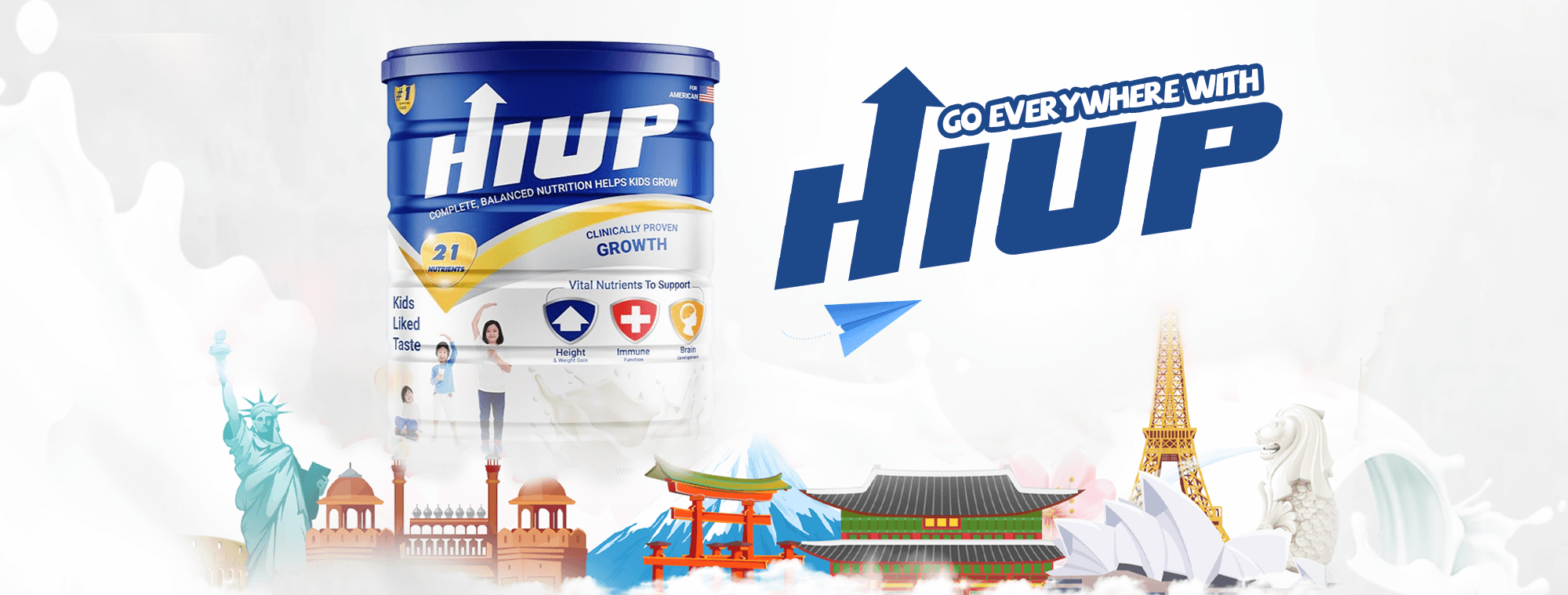 Hiup – Specialized milk for increasing height in children.