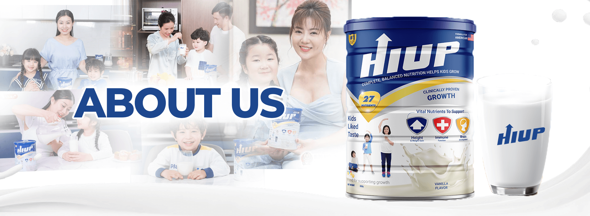 Hiup – Specialized milk for increasing height in children.